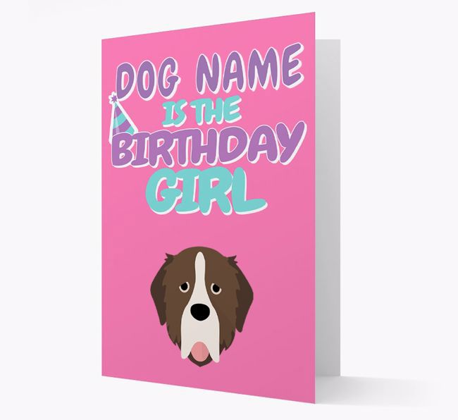 'Birthday Girl' Card with {breedFullName} Icon